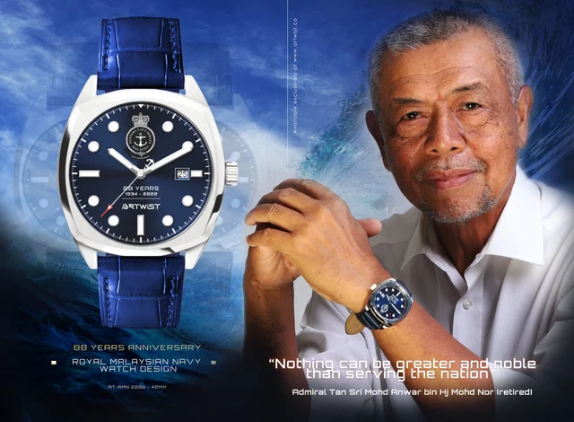 Artwistwatch Royal Malaysian Navy • 88 Years Anniversary • Serial Number kol saati
