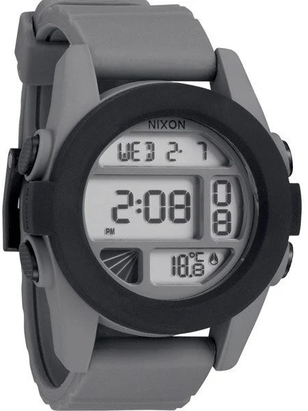 Nixon Unit Watch with Chronograph, Dual Time, Temperature, and Alarm #A197-195 49 mm kol saati