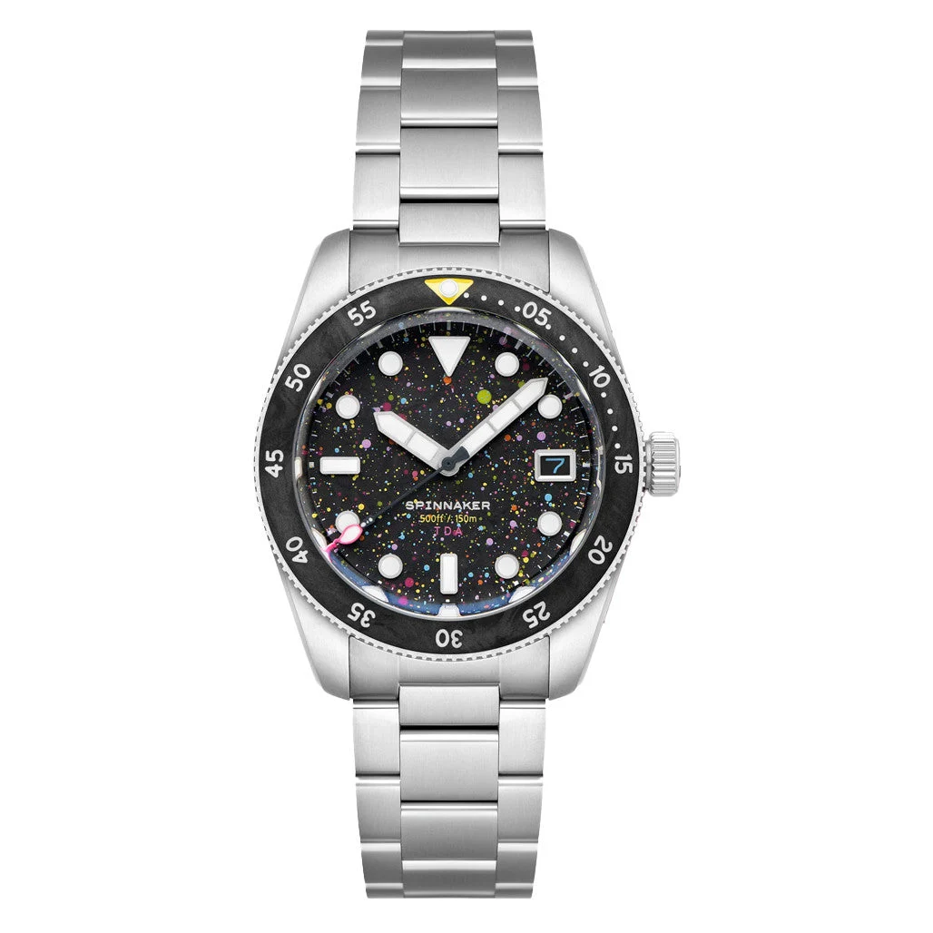Spinnaker The Dial Artist LE Croft 39 Automatic Yellow Watch #SP-5141-11 kol saati