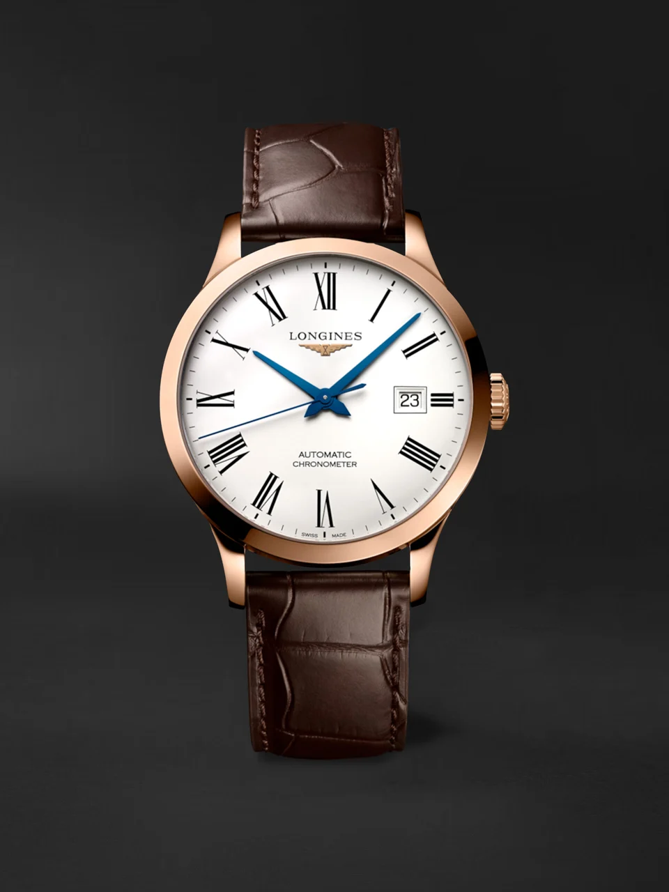 Longines Record L2.820.8.11.2 38.5 mm kol saati