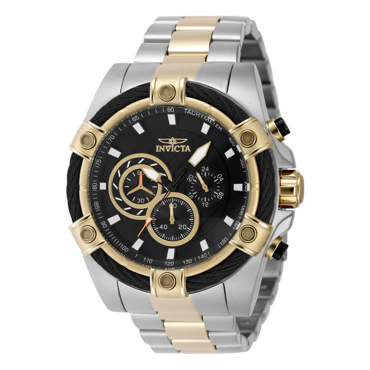 Invicta Bolt Ace Watch - 52mm. Gold, Steel (48868) 52 mm kol saati