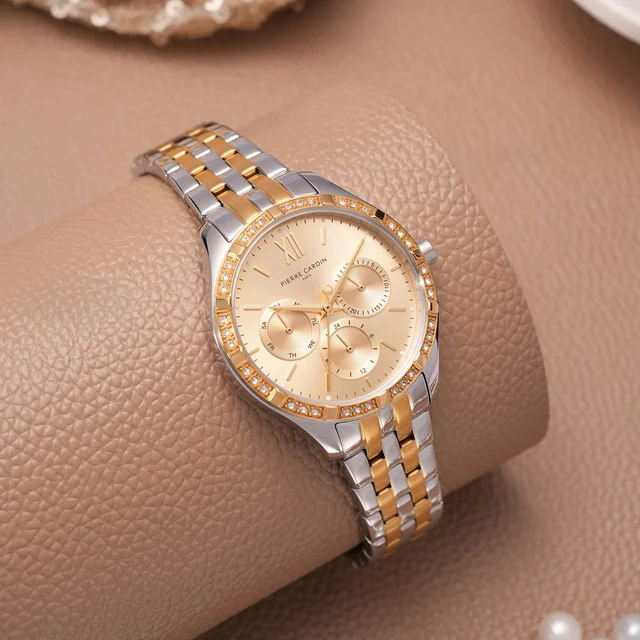 Éclat Luxe Twotone Gold and Silver with Twotone Gold and Silver Metal Strap CF.1033.MU kol
