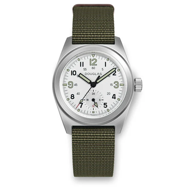 Wolbrook Outrider Professional Mecaquartz 38 Field Watch – White 24-OPM-002-NYL-GRN kol sa