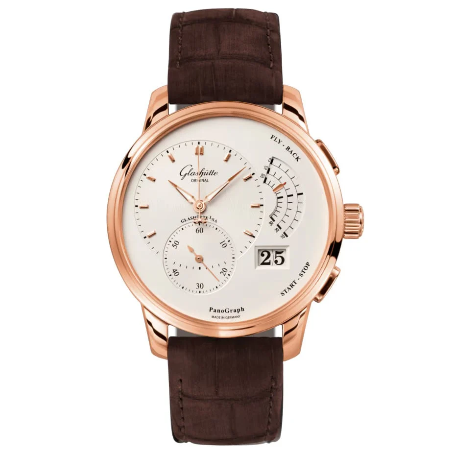 Glashutte Original Glashütte Original 1-61-03-25-15-02 Panograph 40 mm kol saati
