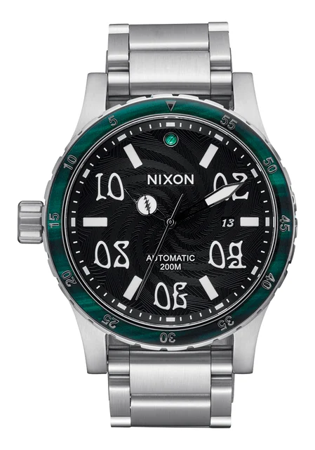 Nixon US Grateful Dead Diplomatic - Silver / Black / Green A1337-3043-00 kol saati
