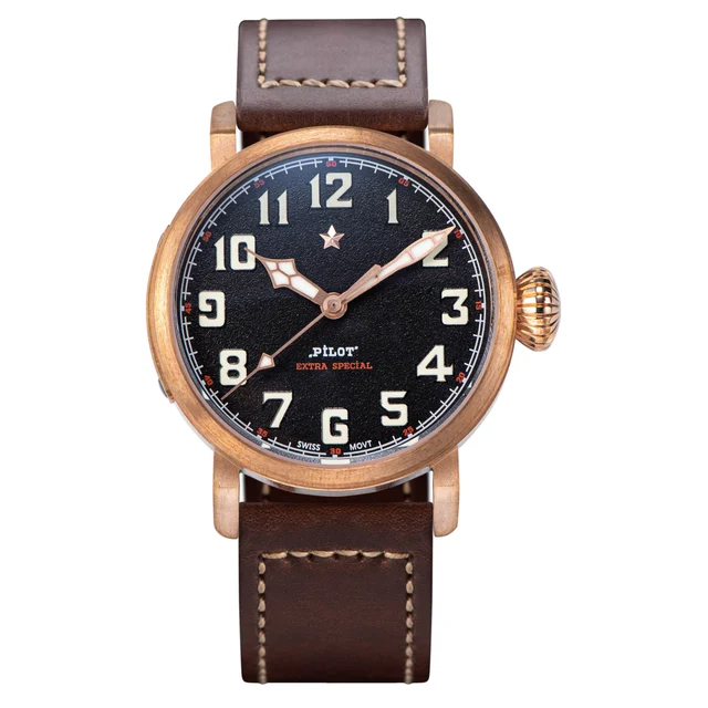 Sugess Pilot Master SUPILOT052 Black Dial NH35 Automatic Movement C kol saati
