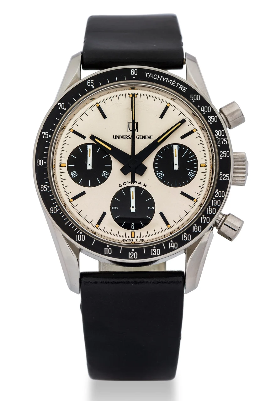 Universal UNIVERSAL REF. 885103 NINA RINDT COMPAX CHRONOGRAPH STEEL kol saati