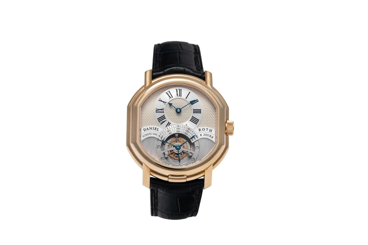 Daniel Roth DANIEL ROTH, REF. 197.X.40, TOURBILLON 8 DAYS POWER RESERVE, YELLOW GOLD kol saati