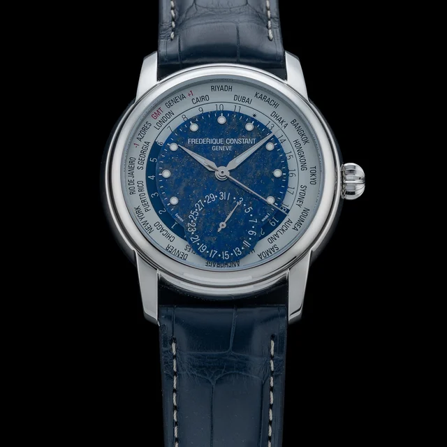 Frederique Constant Classic Worldtimer Lapis Lazuli Limited Edition FC-718LA4H6 210009N367