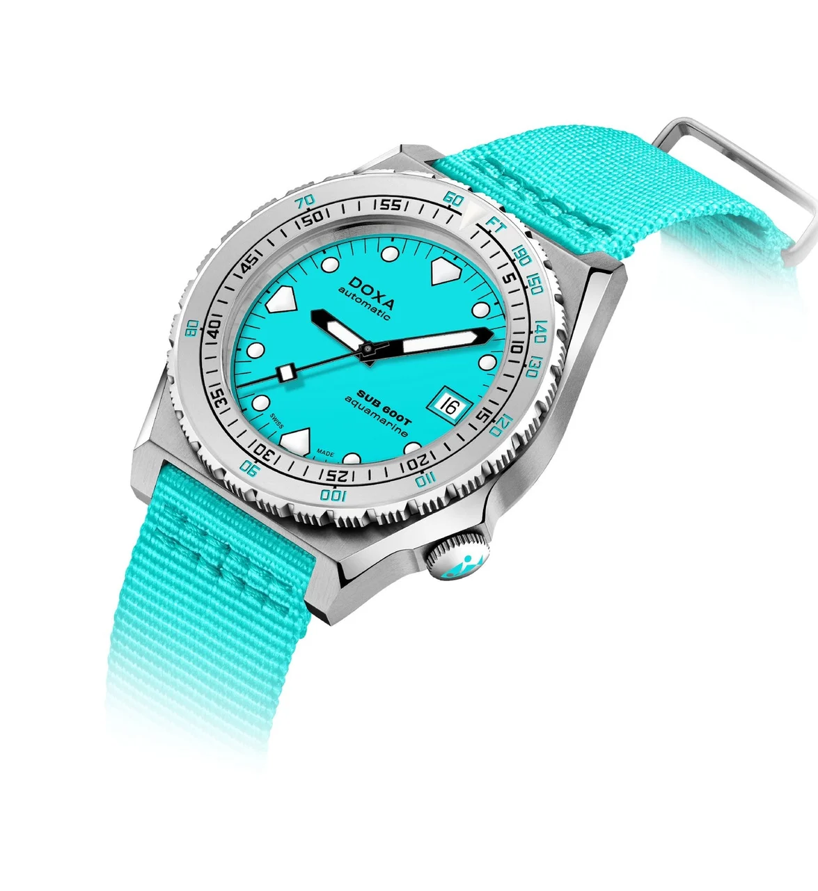 Doxa Aquamarine 862.10.241.25-N 40 mm kol saati