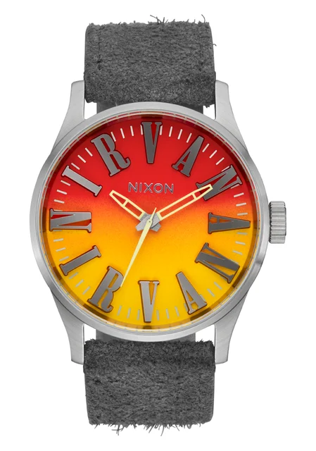Nixon US Nirvana Sentry Leather - Unplug Fade A1418-5274-00 kol saati