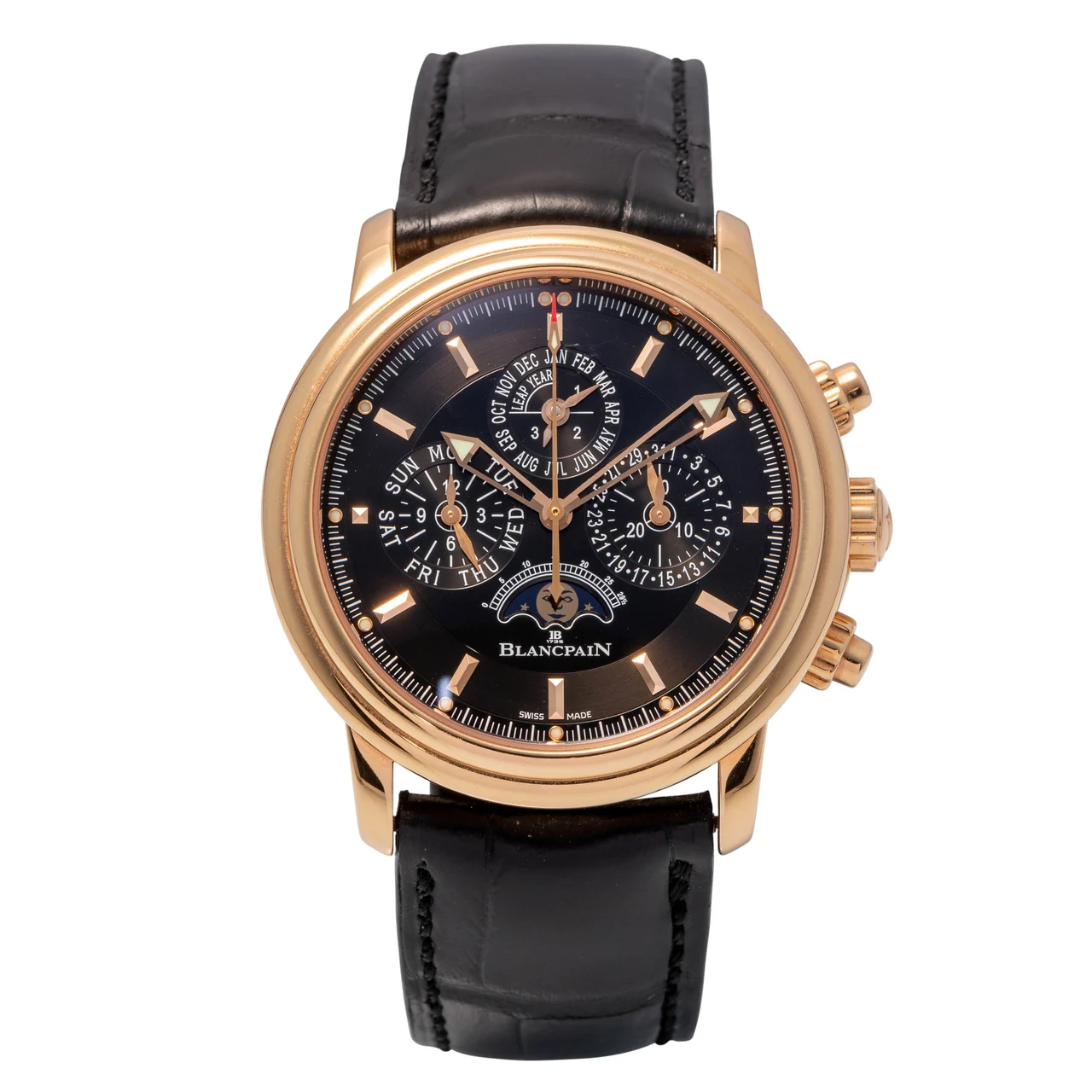 Blancpain BLANCPAIN, REF. 2685F, LEMAN FLYBACK PERPETUAL CALENDAR, PINK GOLD kol saati