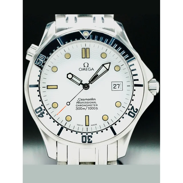 OMEGA Seamaster 2532.20.00 Polar White Dial 41mm 210000070696 kol saati