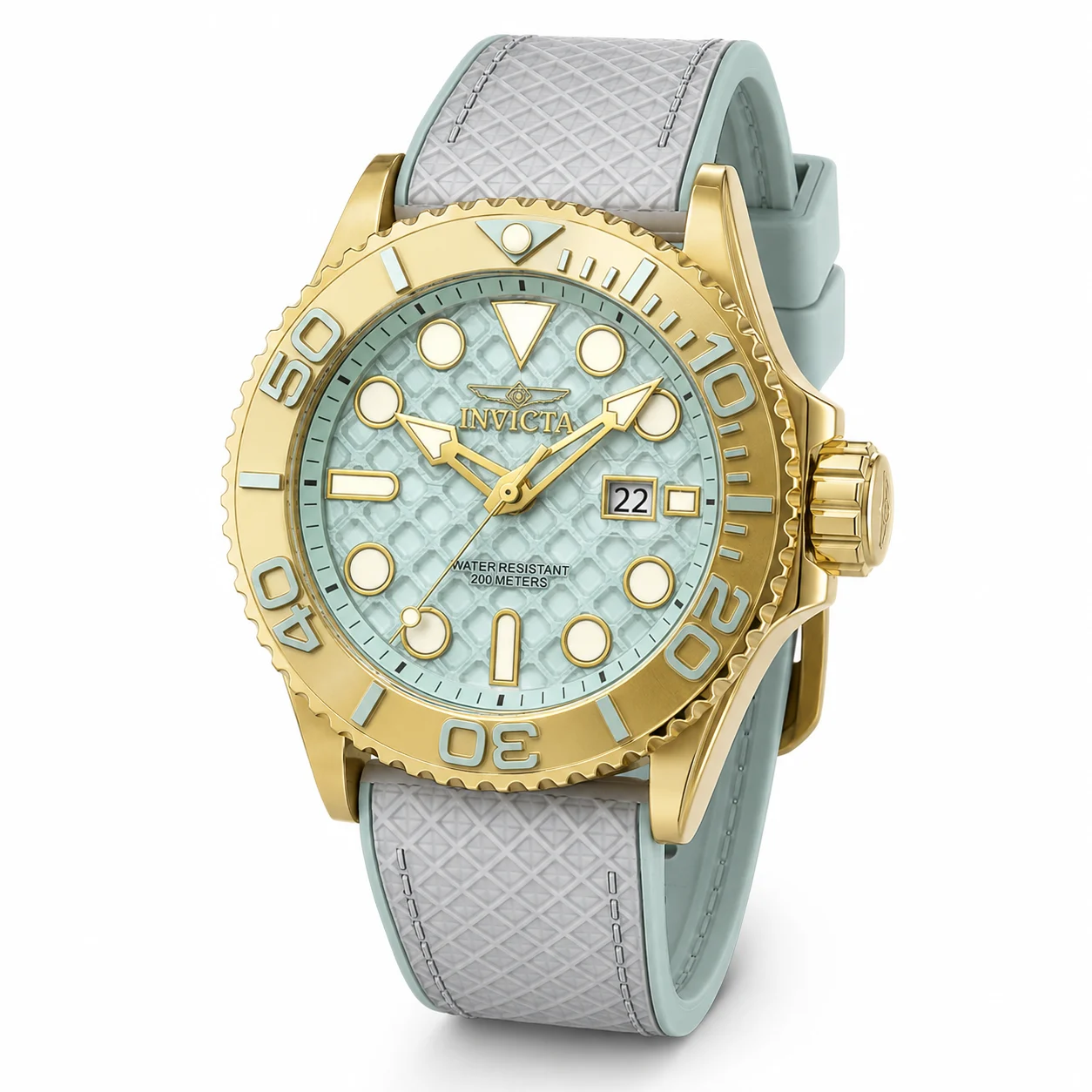 Invicta Grand Diver Aretix Retail Exclusive Watch - 48mm, Tiffany Blue, White (51087) 48 mm kol saati