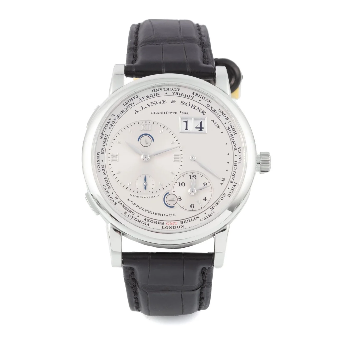 A. Lange & Sohne LANGE & SOHNE, REF. 116.025, ZEITZONE (TIME ZONE), PLATINUM kol saati