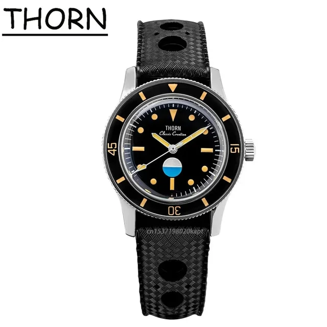 Tandorio Titanium Fifty Fathoms Thorn T007 38mm Retro PT5000 Movement 20ATM Sapphire Divin
