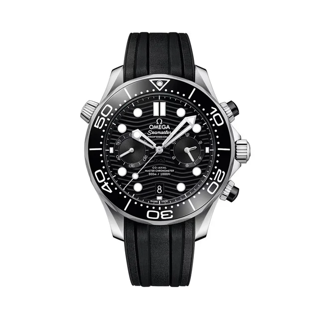 OMEGA Seamaster Diver 300M Chronograph 44mm - Black on Rubber Strap O21032445101001 kol sa