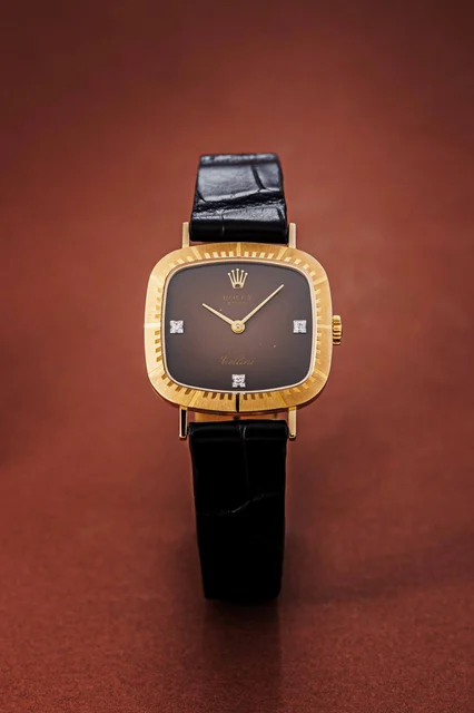 Rolex Cellini Ref. 4082 Brown vignette dial. kol saati