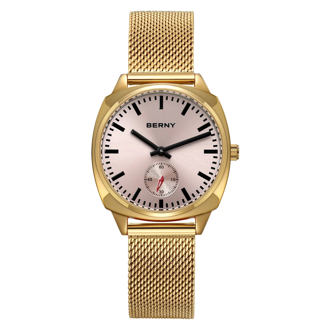 BERNY Women Quartz Square Watch-2785L 2785L-PK kol saati