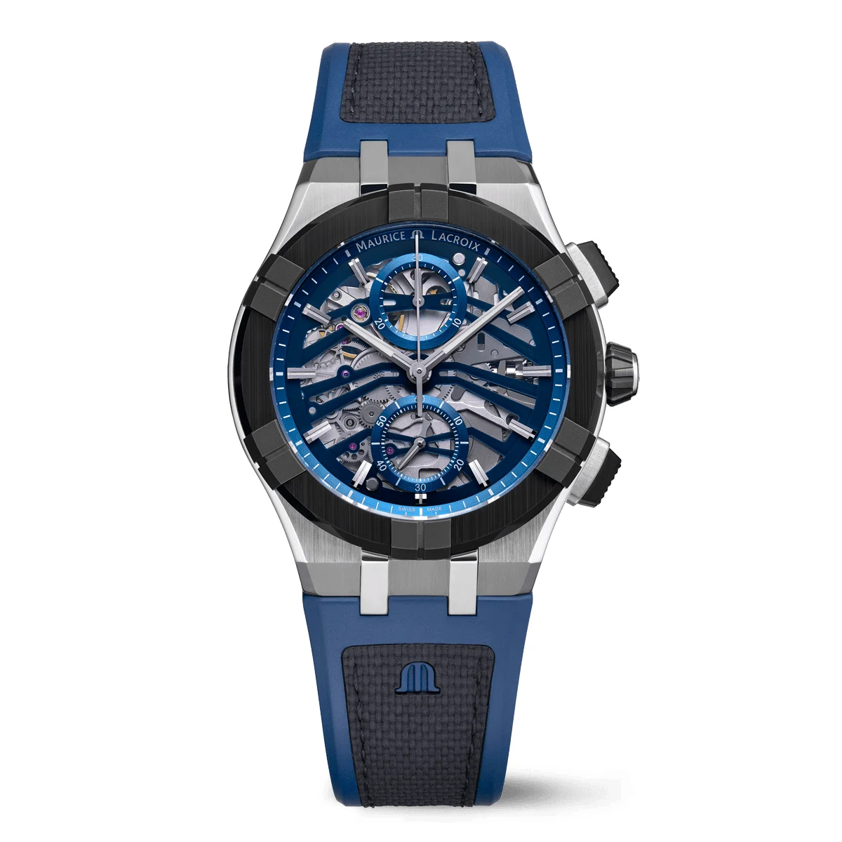 Maurice Lacroix Aikonic Automatic Chronograph Skeleton AC8018-SSL20-030-4 43 mm kol saati
