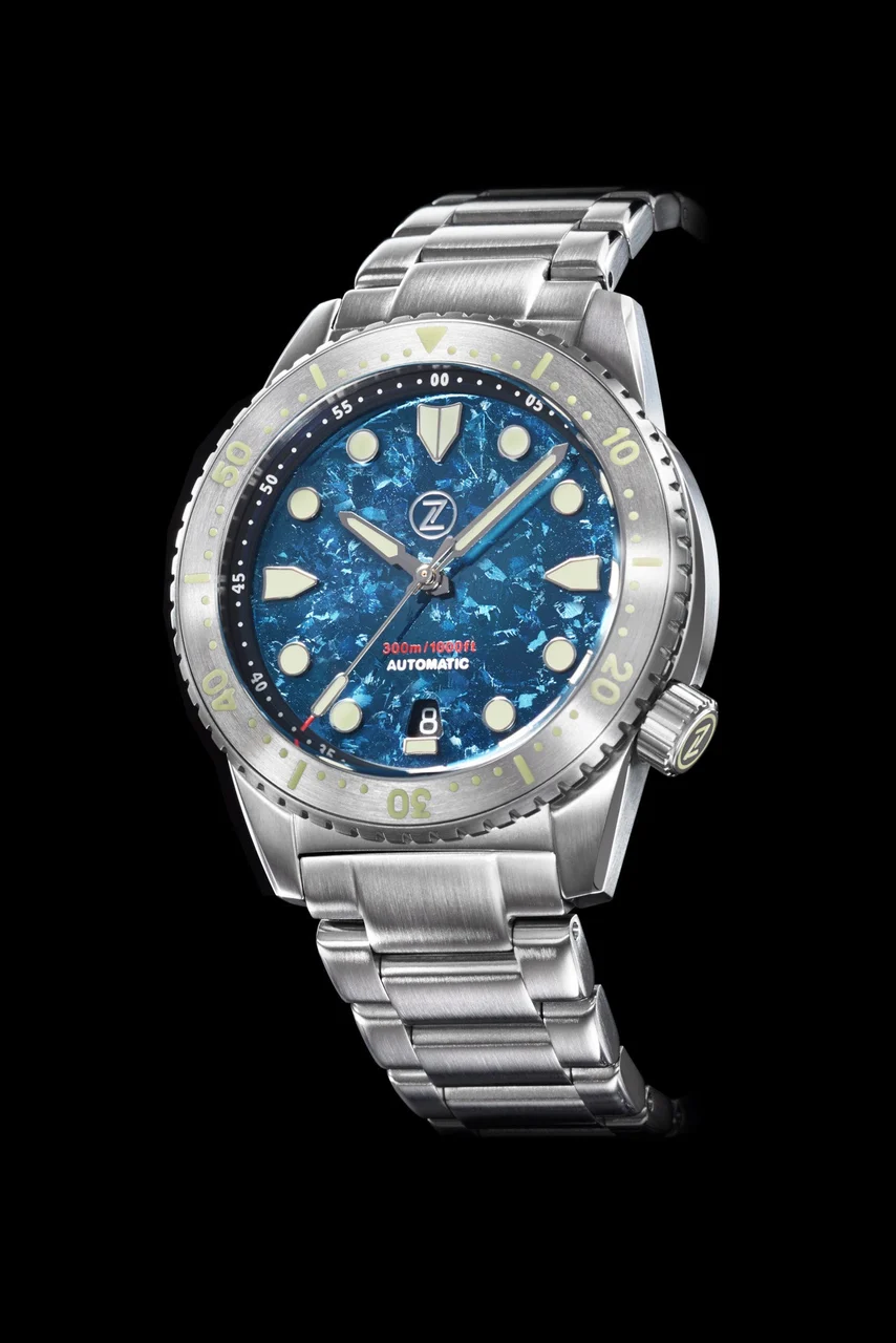 Zelos Mako V3 300m Steel 'Crystallised Ti' Limited Edition 20 mm kol saati