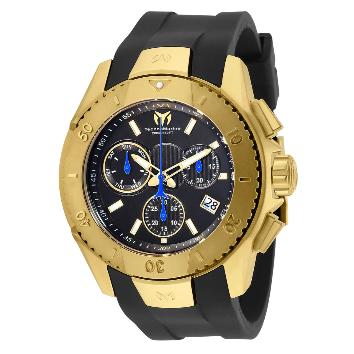 Technomarine Watch - 48mm, Black (TM-620003) 48 mm kol saati