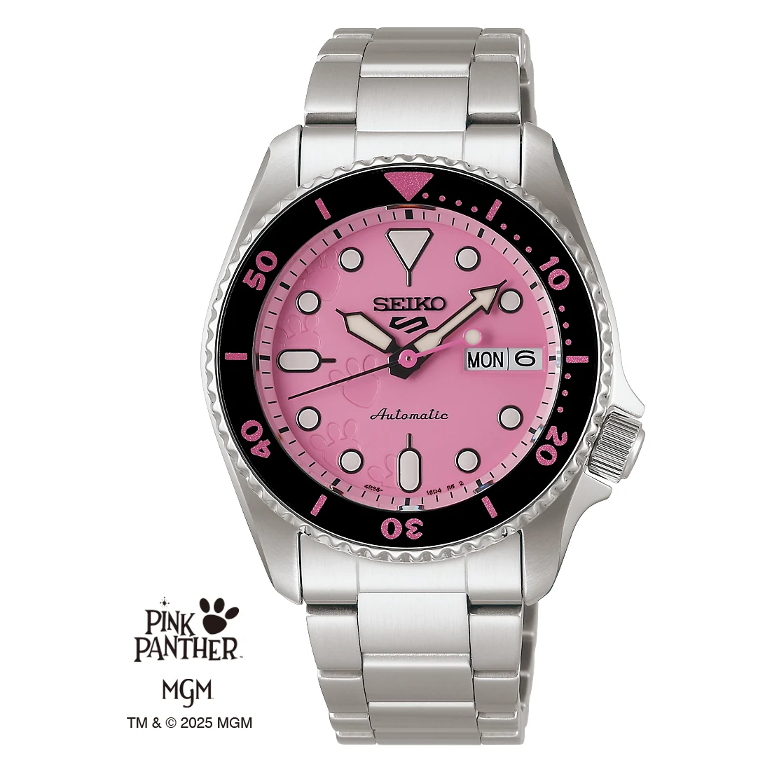 Seiko Pink Panther Limited Edition SRPM07K1 38 mm kol saati