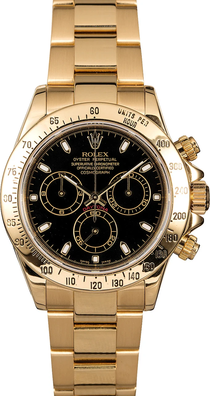 Rolex Daytona 116528BKSO Yellow Gold Oyster 40 mm kol saati