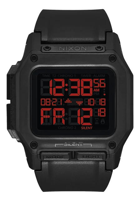 Nixon US Regulus - All Black / Red A1180-760-00 kol saati