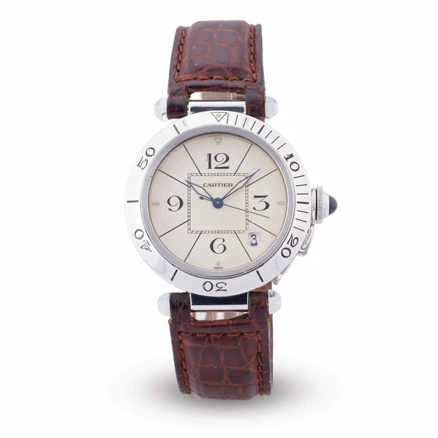 Cartier CARTIER REF 320903, PASHA AUTOMATIC 18K WHITE GOLD kol saati