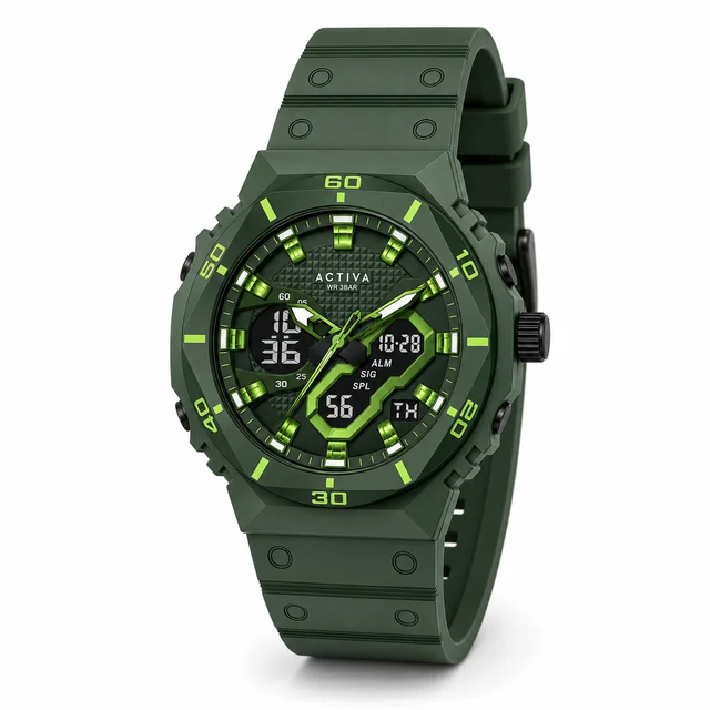 Activa Exon X Invicta Digital Watch - 48mm. Green (ACW8120-005) kol saati