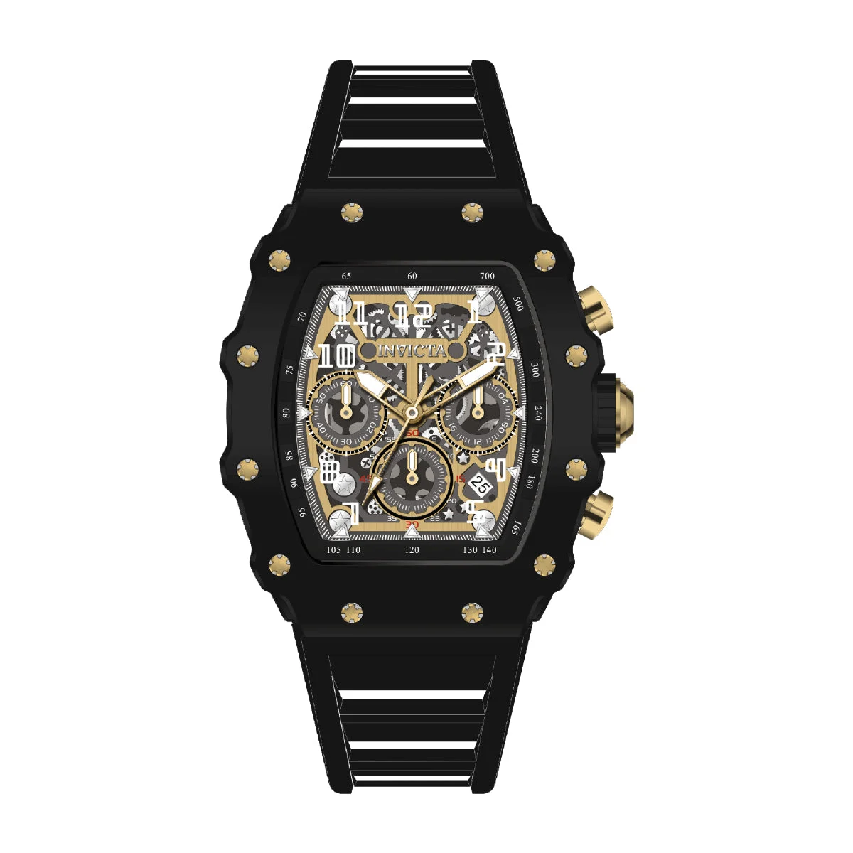 Invicta Racing Nitro Gen Watch - 43mm, Black (69693) 43 mm kol saati