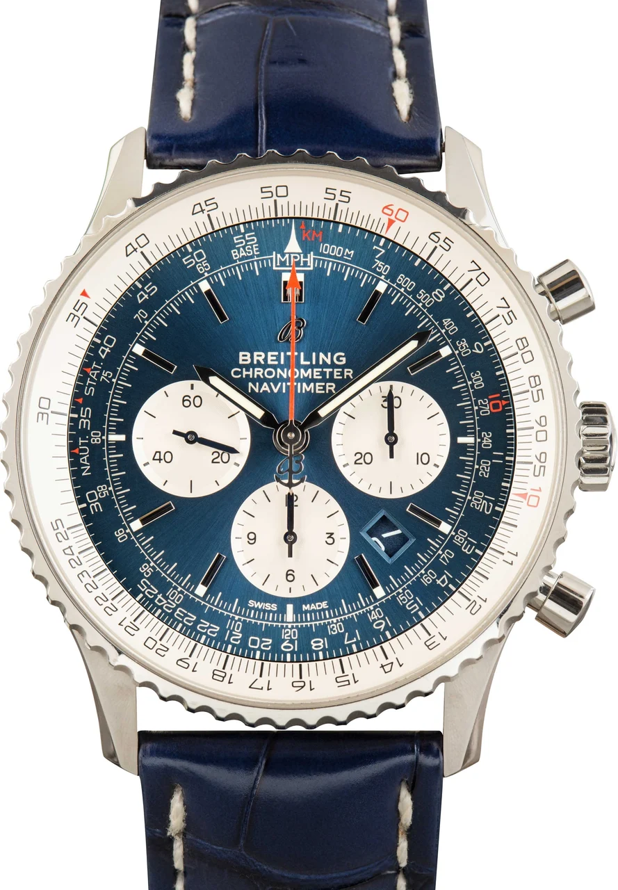Breitling Navitimer Blue Dial Exclusive AB0127 46 mm kol saati