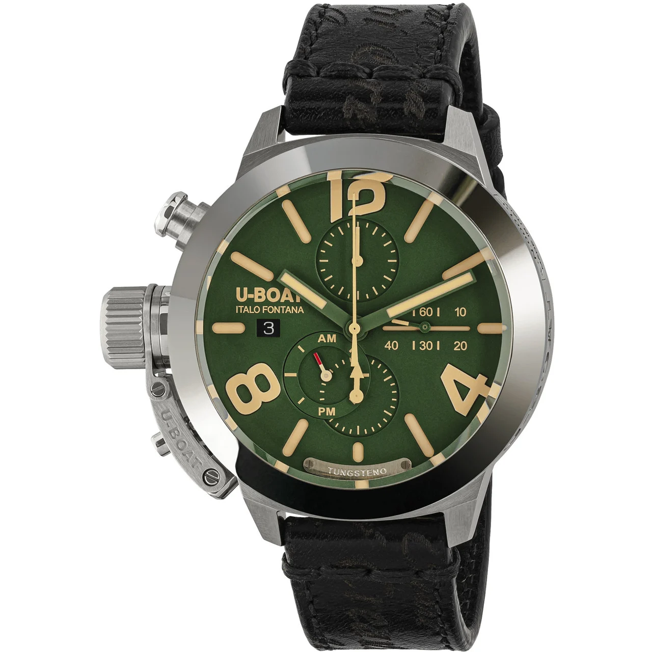 U-Boat Classico 45 Tungsteno Cas Green 9581 kol saati