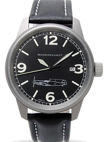 Messerschmitt Light Weight Titanium Case Pilot's Watch #ME109M kol saati