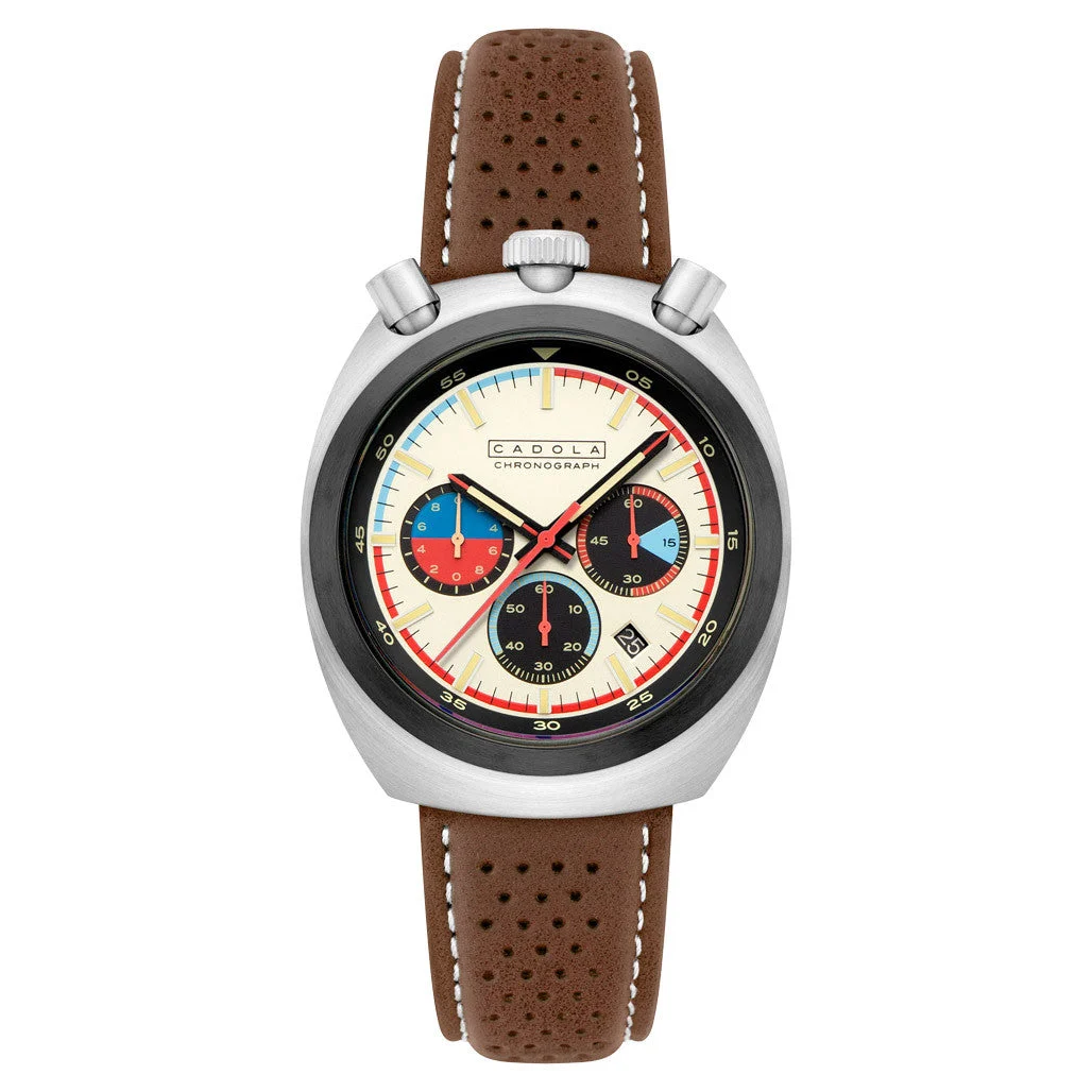Cadola Testa Di Toro Chronograph in Beige Burnout #CD-1058-04 kol saati