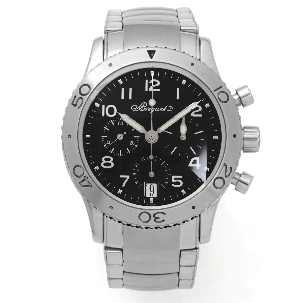 Breguet Type XX 3820 Black Dial 39.5 mm kol saati