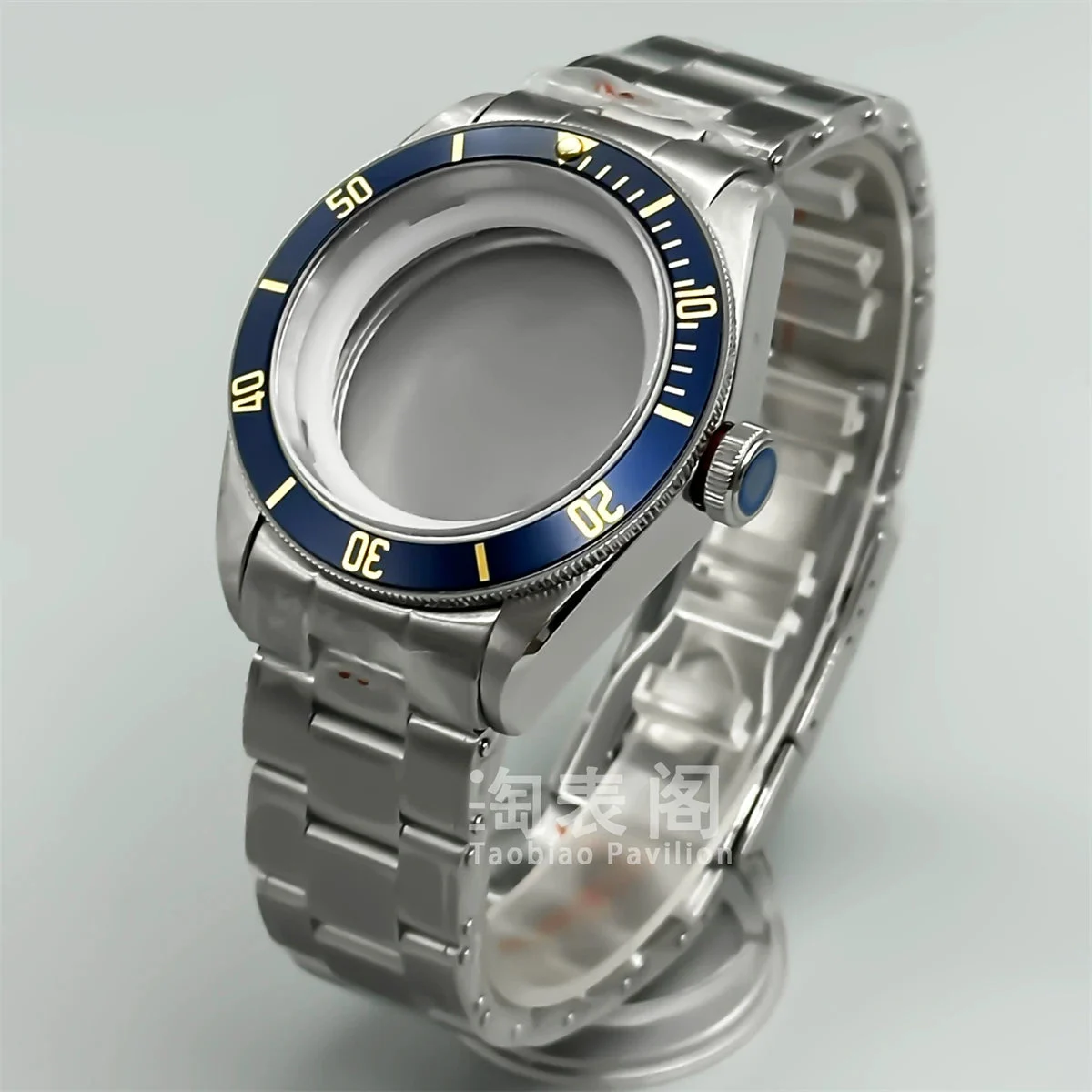 Tandorio Black Bay Watch case for NH35 36 ETA2824 PT5000 movement,Domed sapphire 10ATM 5841168795977 41 mm kol saati