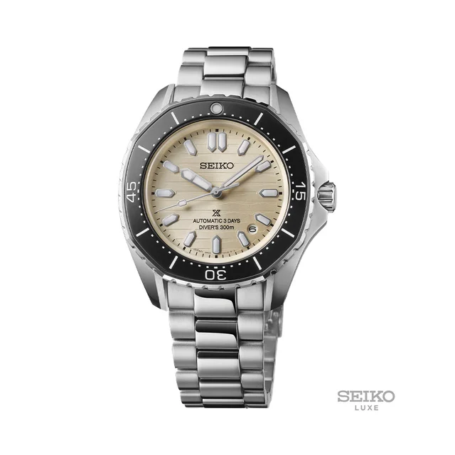 Seiko Prospex Automatic Diver's Watch 41.3mm - Ivory on Bracelet SPB481 kol saati