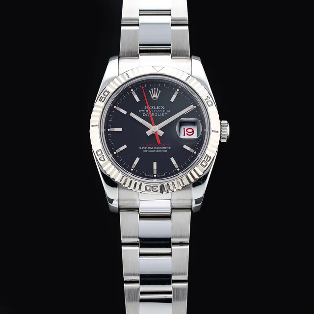 Rolex Datejust Turn-O-Graph 36mm Black Dial Oyster 210009N33320 kol saati