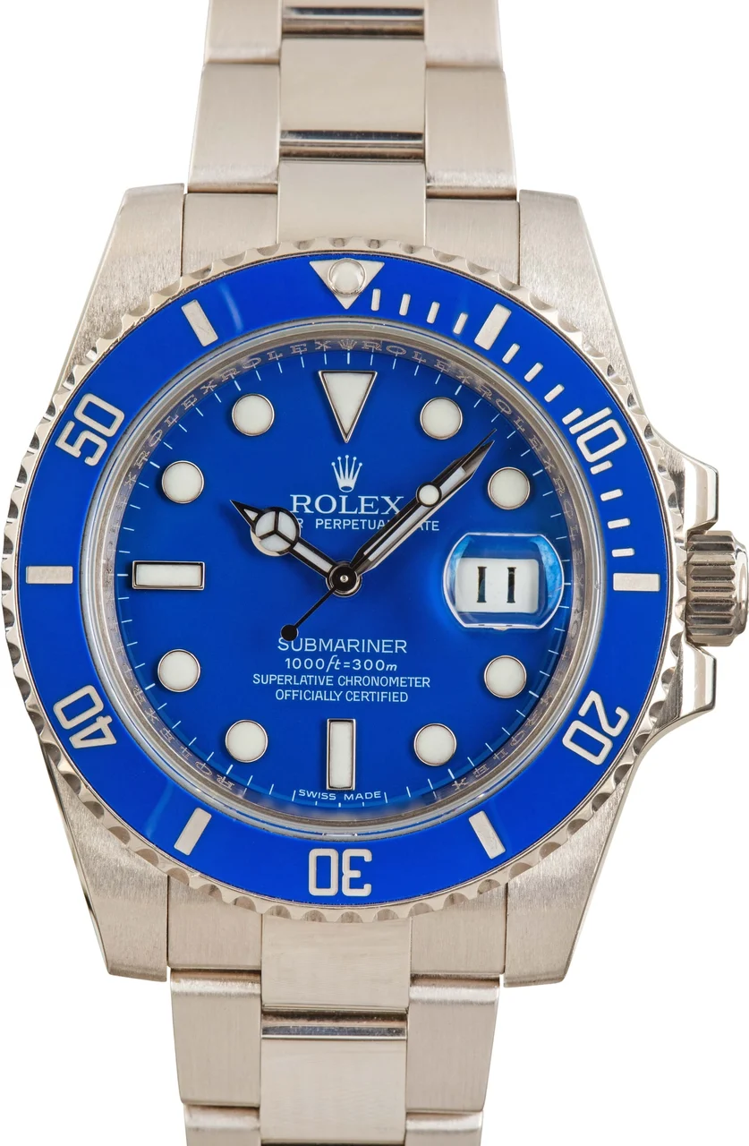 Rolex ROLEX REF. 116619 SUBMARINER WHITE GOLD 40 mm kol saati