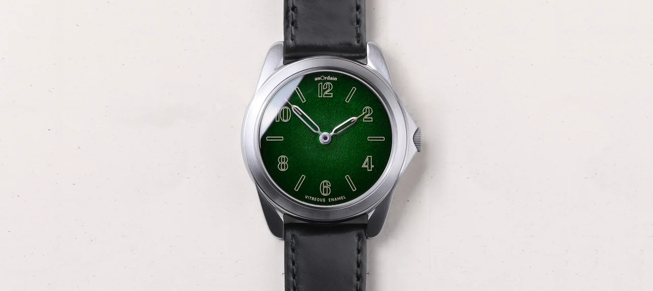 anOrdain Green Fumé green-fume kol saati