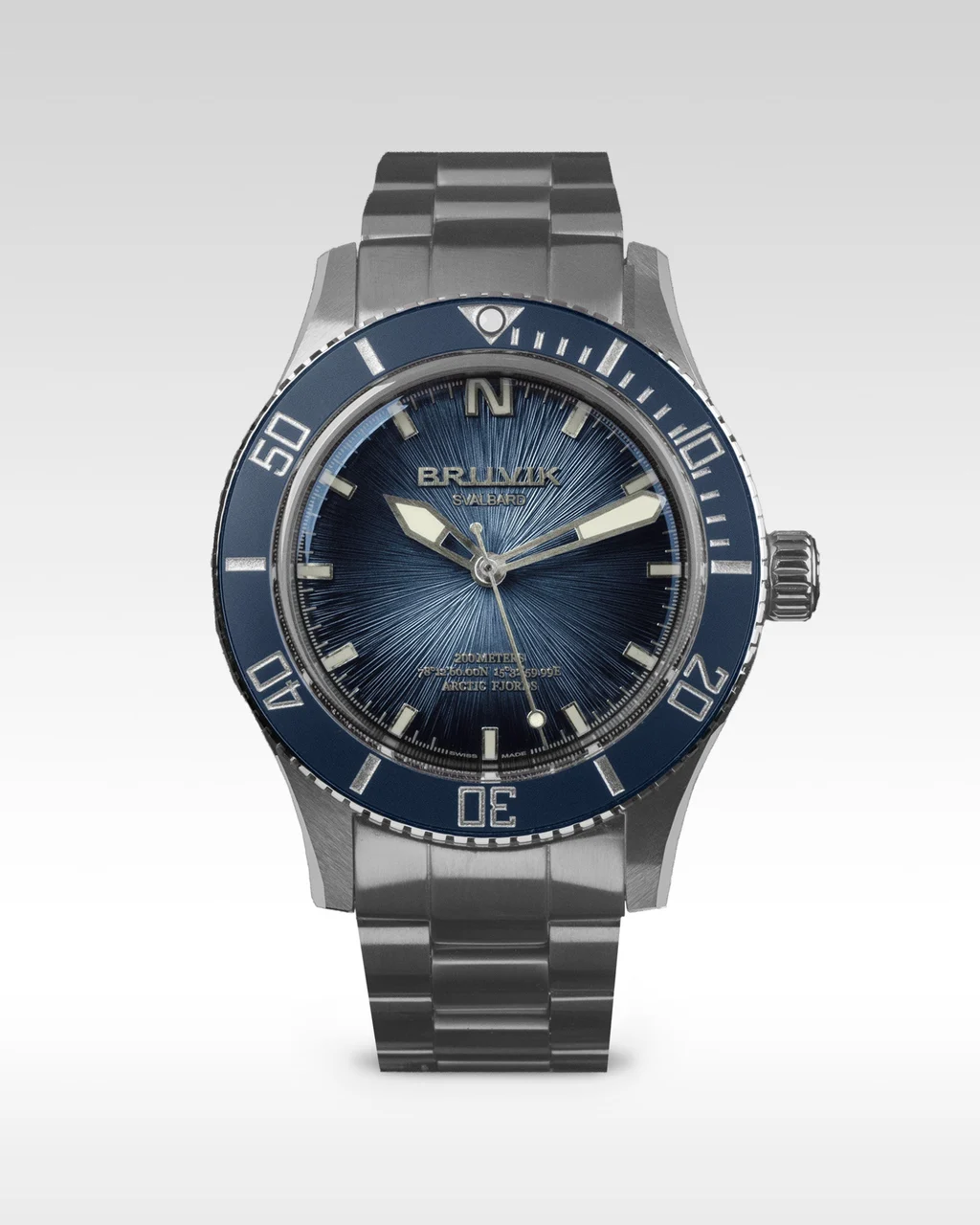 Bruvik Fine Timepieces sdblu 2024svb41af- sdblu 41 mm kol saati