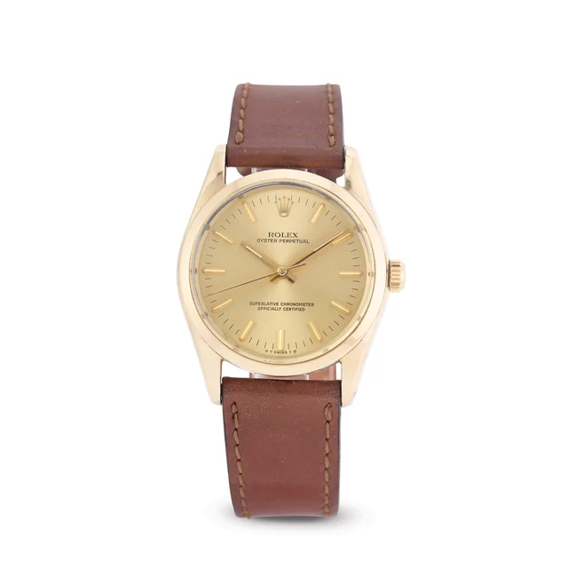 Rolex ROLEX, REF. 1014, CHRONOMETER, GUARANTEE, GOLD PLATED, STEEL kol saati