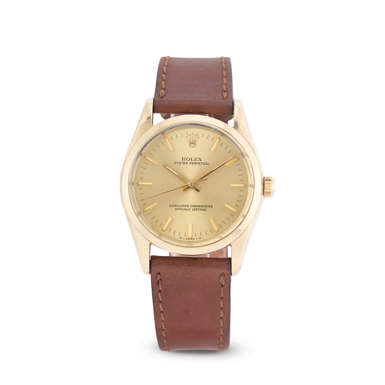 Rolex ROLEX, REF. 1014, CHRONOMETER, GUARANTEE, GOLD PLATED, STEEL kol saati