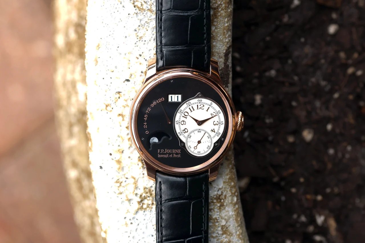 F.P. Journe Octa Lune “LN” Boutique Edition “Rose Gold, Blac 40 mm kol saati