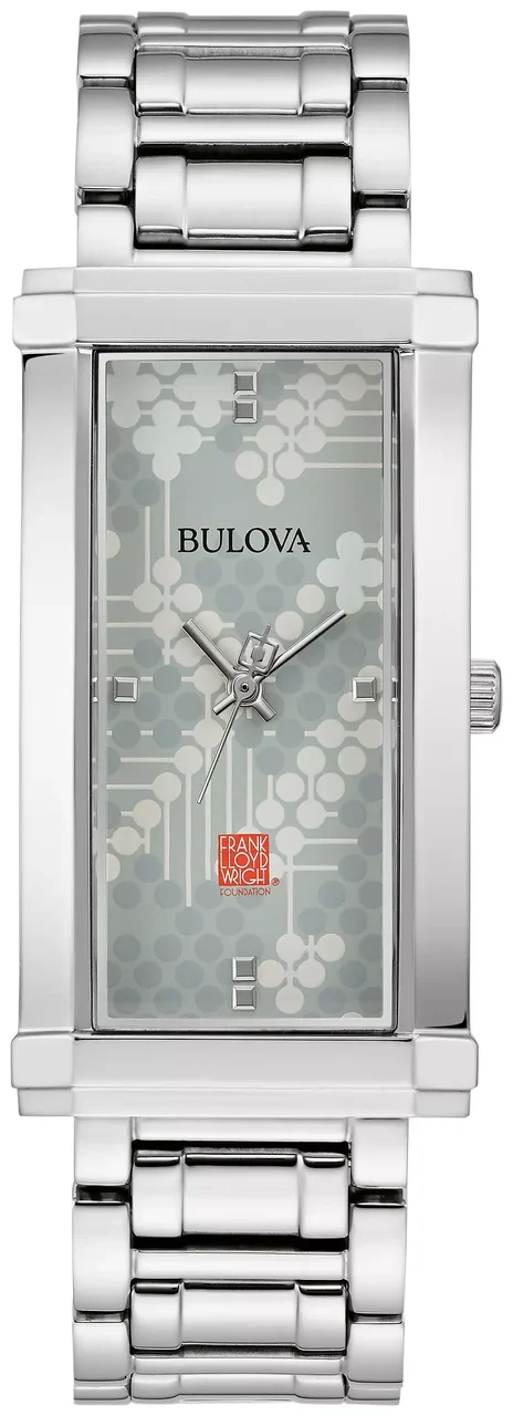 Bulova Frank Lloyd Wright Pattern #106 96L286 24.6 mm kol saati