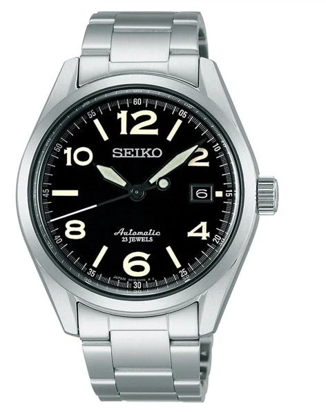 Seiko Black Dial Automatic Dress Watch with 40.3mm Case, and Sapphire Crystal #SARG009 kol