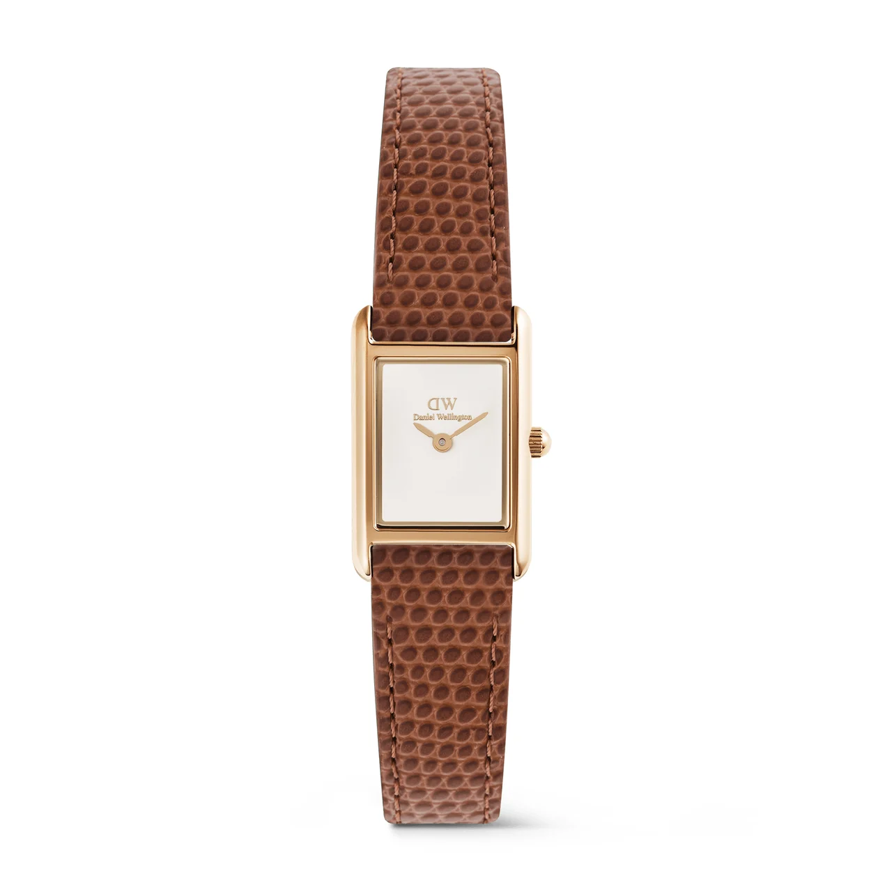 DANIEL WELLINGTON Bound Mini Light Brown Lizard Rose Gold DW00100909 kol saati