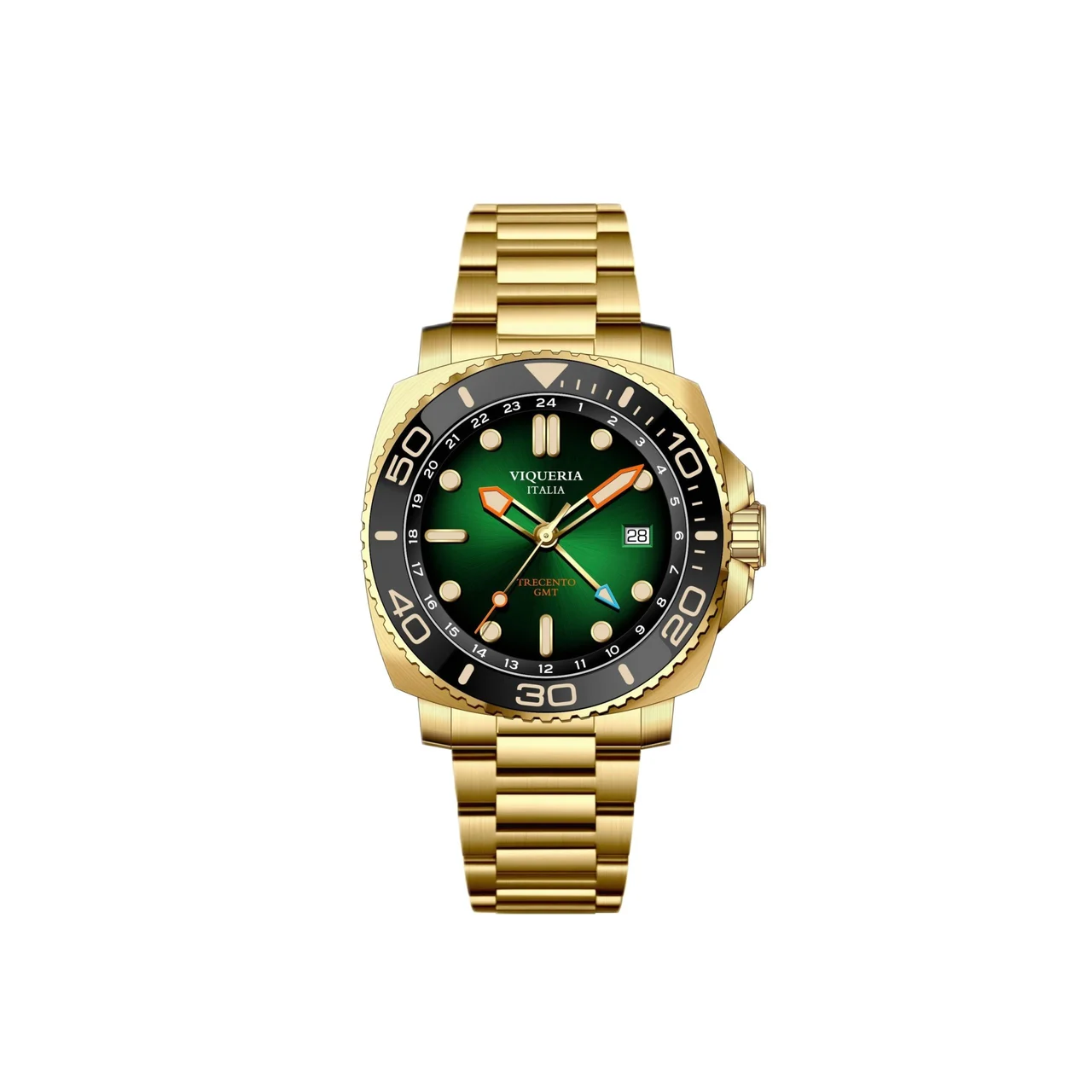 Viqueriawatches Trecento – OroVerde 44 mm kol saati